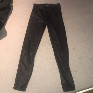 sparkly mesh activewear leggings